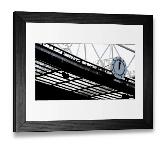 Framed Print : The Clock. Arsenal 1: 1 AC Milan. Emirates Cup, pre season. Emirates Stadium, 31 / 7 / 10 Framed Print : The Clock. Arsenal 1: 1 AC Milan. Emirates Cup, pre season. Emirates Stadium, 31 / 7 / 10