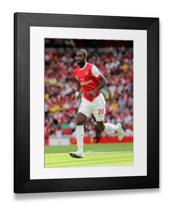 Framed Print : Johan Djourou (Arsenal). Arsenal 1: 1 AC Milan. Emirates Cup Pre Season