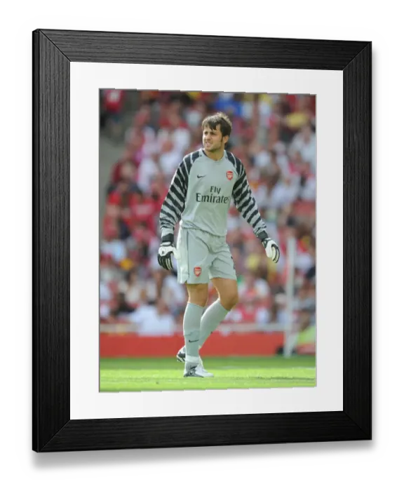 Framed Print : Lukasz Fabianski (Arsenal). Arsenal 1: 1 AC Milan. Emirates Cup, pre season