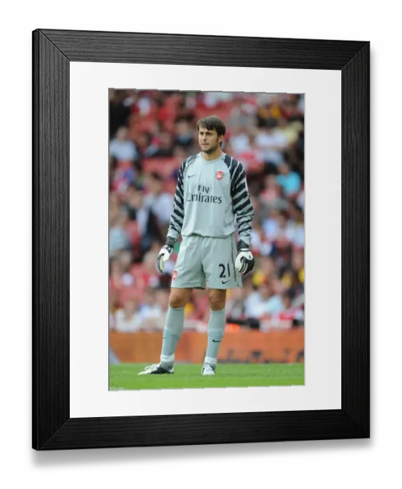 Framed Print : Arsenal's Lukasz Fabianski Clashes with AC Milan at the Emirates Cup, 2010: A 1-1 Stalemate Framed Print : Arsenal's Lukasz Fabianski Clashes with AC Milan at the Emirates Cup, 2010: A 1-1 Stalemate