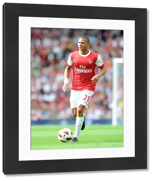 Kieran Gibbs (Arsenal). Arsenal 1: 1 AC Milan. Emirates Cup, pre season
