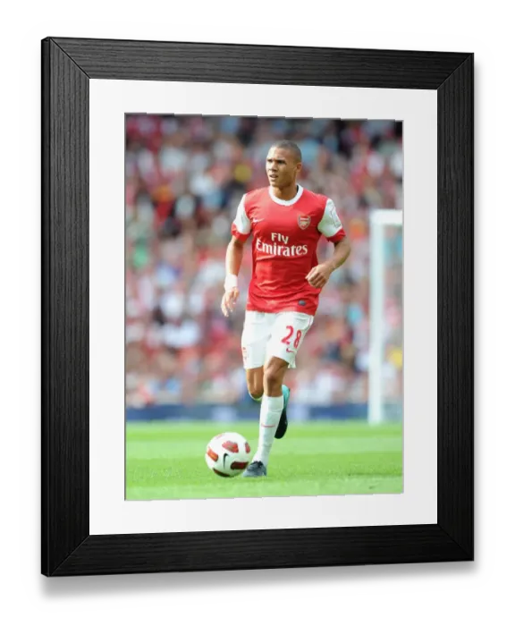 Framed Print : Kieran Gibbs (Arsenal). Arsenal 1: 1 AC Milan. Emirates Cup, pre season Framed Print : Kieran Gibbs (Arsenal). Arsenal 1: 1 AC Milan. Emirates Cup, pre season