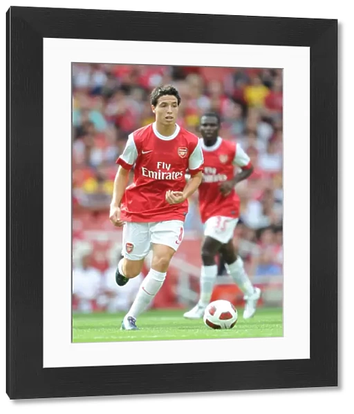 Samir Nasri (Arsenal). Arsenal 1: 1 AC Milan. Emirates Cup, pre season. Emirates Stadium