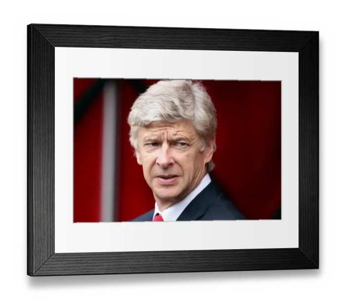 Framed Print : Arsene Wenger vs AC Milan: 1-1 Stalemate at Emirates Cup, 2010