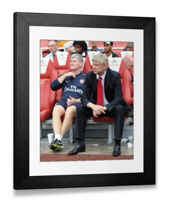 Framed Print : Arsene Wenger vs AC Milan: A Tactical Battle at the Emirates Cup (2010) - Arsenal 1-1 Milan