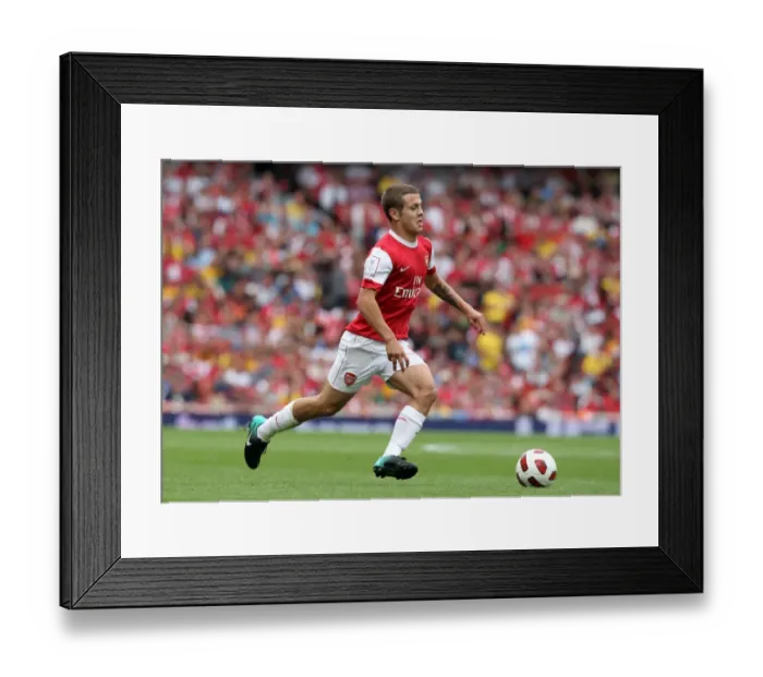 Framed Print : Jack Wilshere Shines: Arsenal vs AC Milan - Emirates Cup Pre-Season 2010 (1:1)