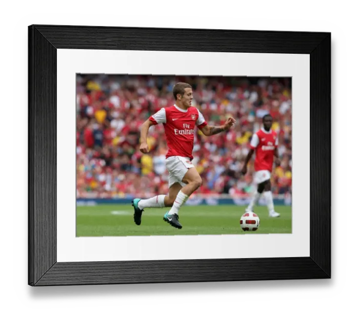 Framed Print : Jack Wilshere Shines: Arsenal vs AC Milan - Emirates Cup Pre-Season 2010 (1:1)