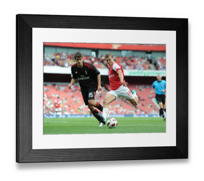 Framed Print : Jack Wilshere (Arsenal) Sokratis Papastathopoulos (Milan). Arsenal 1: 1 AC Milan Framed Print : Jack Wilshere (Arsenal) Sokratis Papastathopoulos (Milan). Arsenal 1: 1 AC Milan