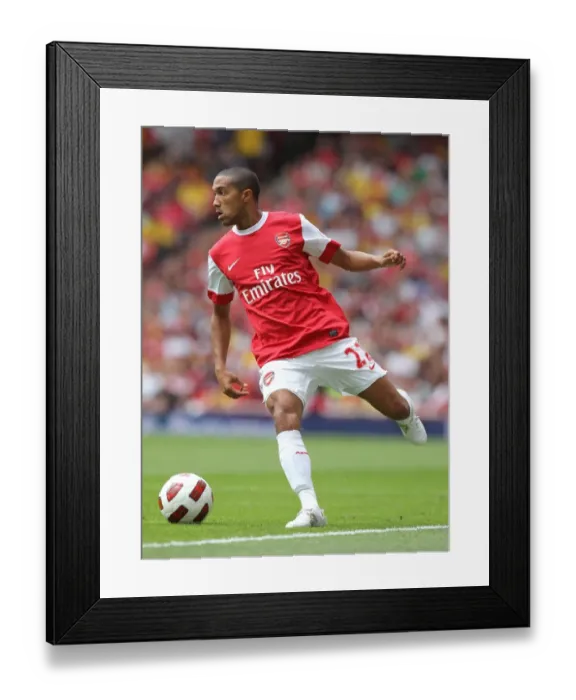 Framed Print : Gael Clichy (Arsenal). Arsenal 3: 2 Celtic. Emirates Cup Pre Season. Emirates Stadium