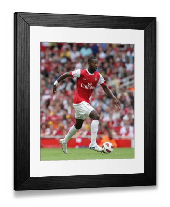 Framed Print : Arsenal's Johan Djourou Celebrates Emirates Cup Victory Over Celtic (3-2)