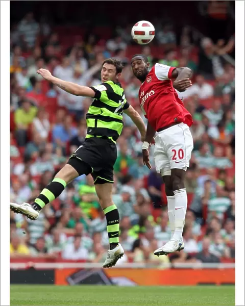 Johan Djourou (Arsenal) Daryl Murphy (Celtic). Arsenal 3: 2 Celtic. Emirates Cup Pre Season