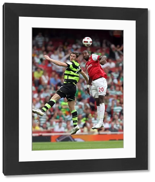 Johan Djourou (Arsenal) Daryl Murphy (Celtic). Arsenal 3: 2 Celtic. Emirates Cup Pre Season