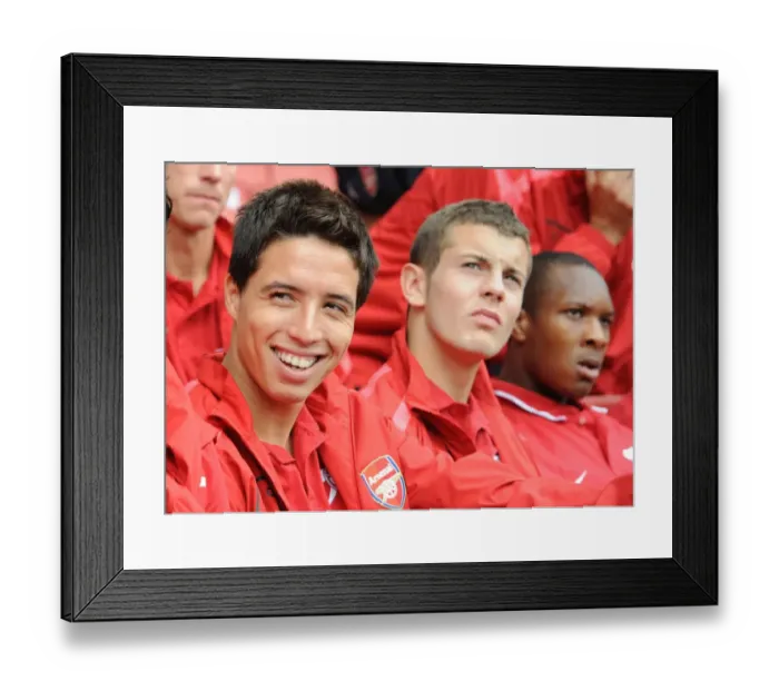 Framed Print : Samir Nasri (Arsenal). Arsenal 3: 2 Celtic. Emirates Cup, pre season. Emirates Stadium