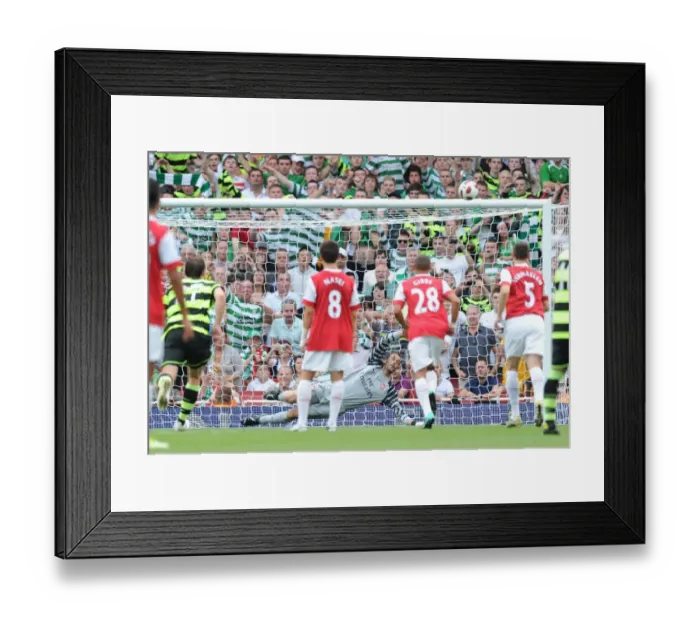 Framed Print : Georgos Samaras misses a penalty for Celtic. Arsenal 3: 2 Celtic. Emirates Cup, pre season Framed Print : Georgos Samaras misses a penalty for Celtic. Arsenal 3: 2 Celtic. Emirates Cup, pre season