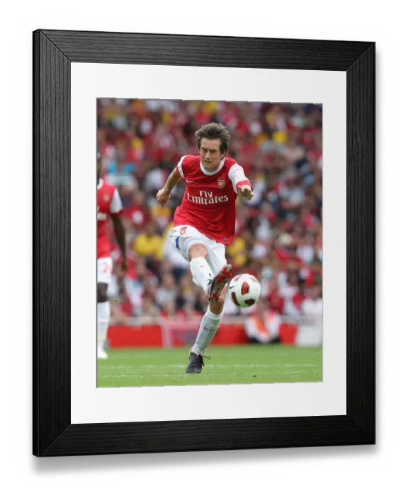 Framed Print : Arsenal's Tomas Rosicky Scores in 3:2 Emirates Cup Victory over Celtic, 2010