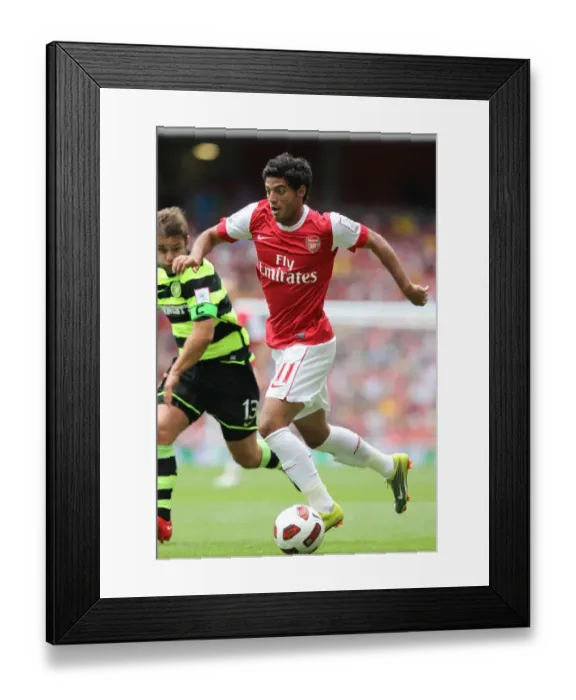 Framed Print : Carlos Vela's Brace: Arsenal's 3-2 Emirates Cup Victory over Celtic (2010) Framed Print : Carlos Vela's Brace: Arsenal's 3-2 Emirates Cup Victory over Celtic (2010)