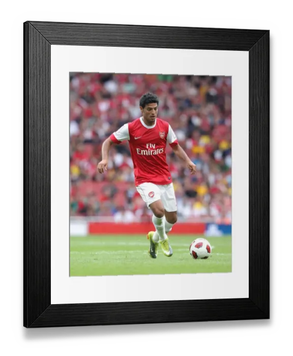 Framed Print : Carlos Vela Scores for Arsenal in Emirates Cup Victory over Celtic, 2010