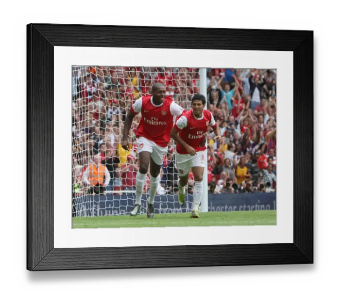 Framed Print : Carlos Vela's Thrilling Goal: Arsenal's Comeback Against Celtic in the Emirates Cup