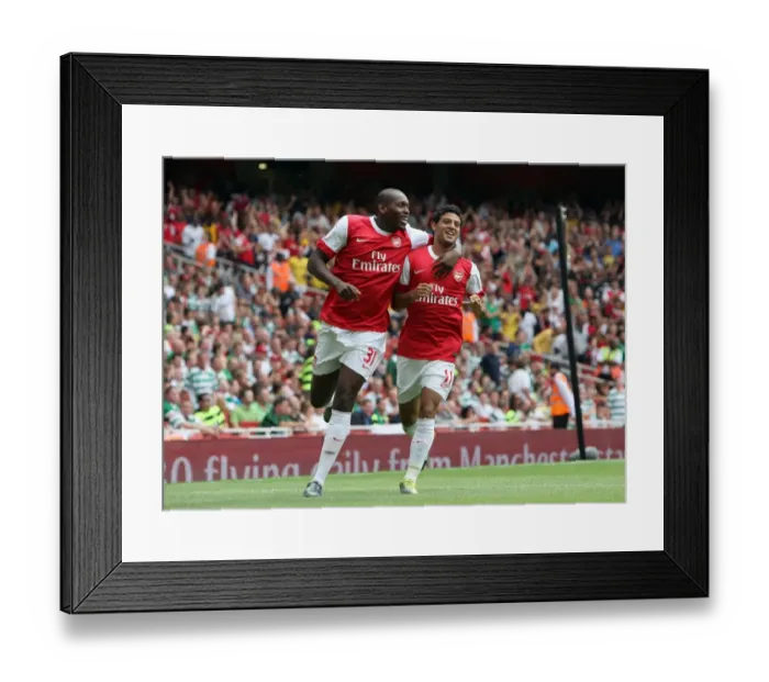 Framed Print : Carlos Vela's Thrilling Goal: Arsenal's First in 3:2 Victory over Celtic