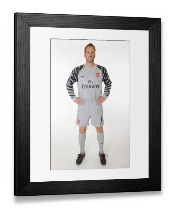 Framed Print : Manuel Almunia (Arsenal). Arsenal 1st Team Photocall and Membersday. Emirates Stadium Framed Print : Manuel Almunia (Arsenal). Arsenal 1st Team Photocall and Membersday. Emirates Stadium
