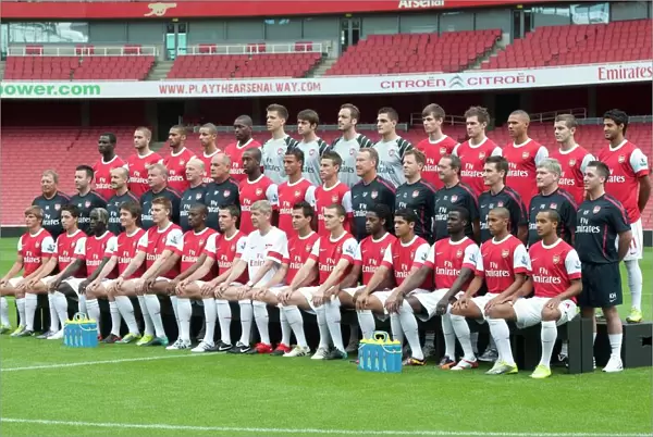 Arsenal 1st Team Squad Photocall and Members Day at Emirates Stadium, 2010