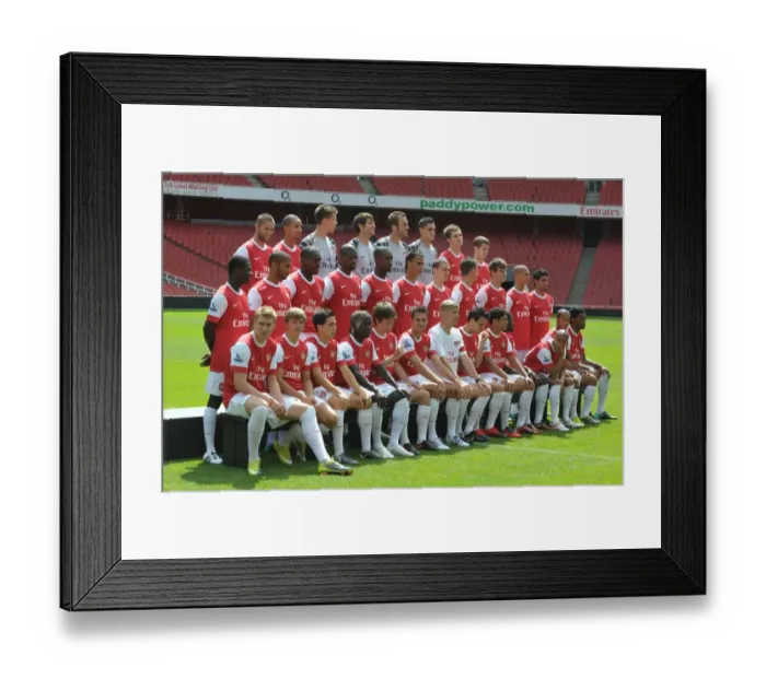 Framed Print : Arsenal 1st Team Squad 2010-11: Photocall and Members Day at Emirates Stadium Framed Print : Arsenal 1st Team Squad 2010-11: Photocall and Members Day at Emirates Stadium