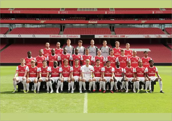 Arsenal 1st team squad. Arsenal 1st Team Photocall and Membersday. Emirates Stadium