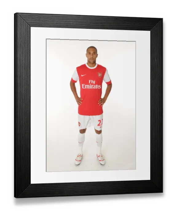 Framed Print : Arsenal FC: Gael Clichy at 2010 Membersday, Emirates Stadium