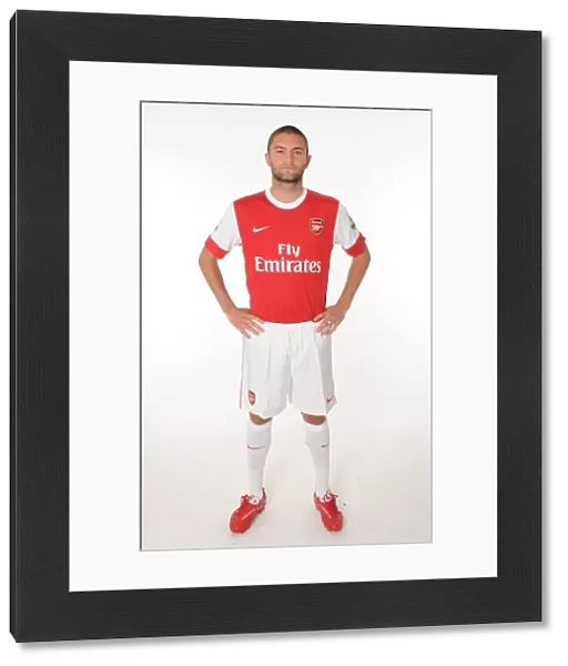 Henri Landsbury (Arsenal). Arsenal 1st Team Photocall and Membersday. Emirates Stadium