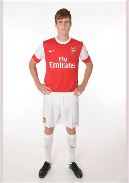 Havard Nordtveit (Arsenal). Arsenal 1st Team Photocall and Membersday. Emirates Stadium