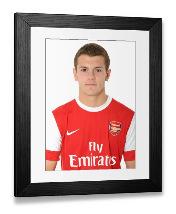 Framed Print : Jack Wilshere (Arsenal). Arsenal 1st team Photocall and Membersday. Emirates Stadium