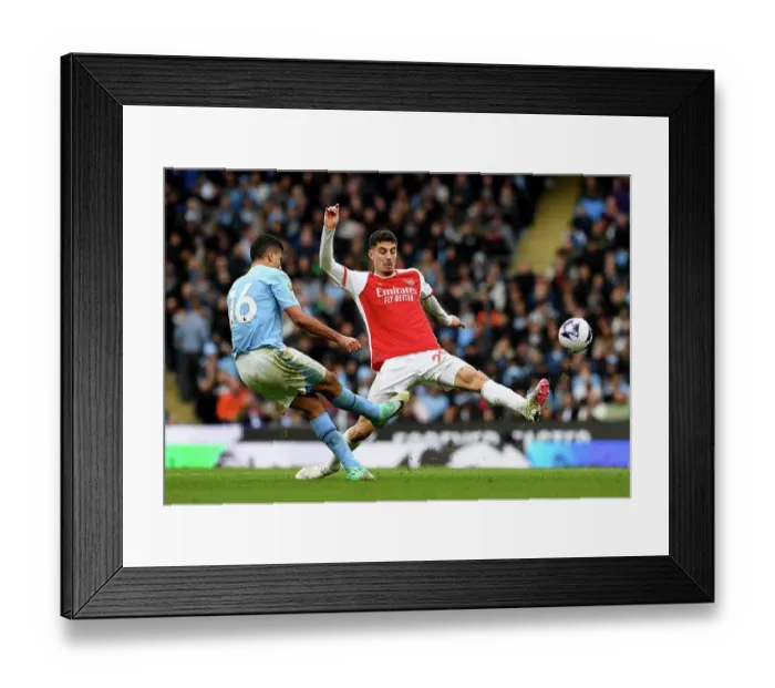 Framed Print : Manchester City v Arsenal FC - Premier League