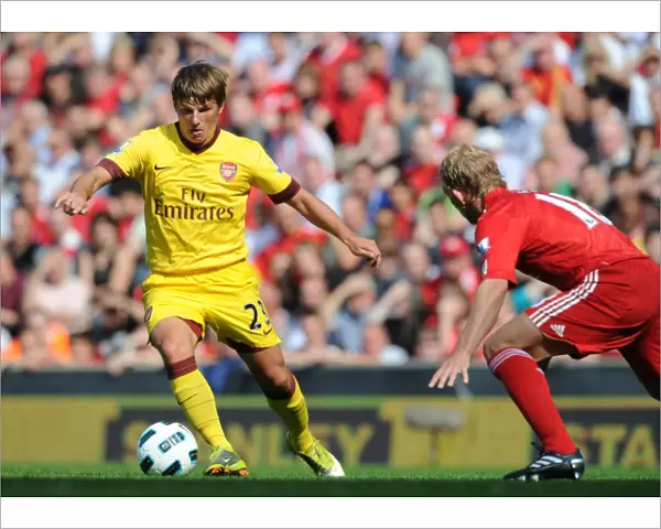 Andrey Arshavin (Arsenal) Dirk Kuyt (Liverpool). Liverpool 1: 1 Arsenal