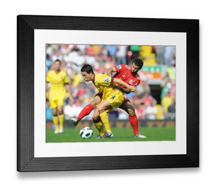 Framed Print : Nasri vs Mascherano: Stalemate at Anfield, Premier League 2010-11 Framed Print : Nasri vs Mascherano: Stalemate at Anfield, Premier League 2010-11