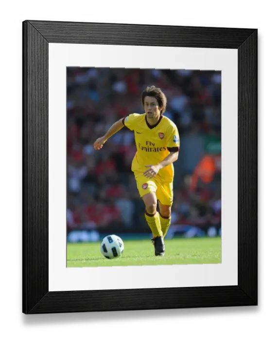 Framed Print : Tomas Rosicky (Arsenal). Liverpool 1: 1 Arsenal, Barclays Premier League