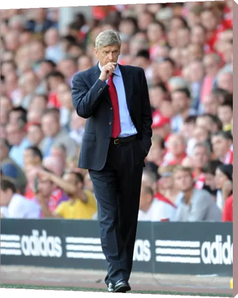 Arsenal manager Arsene Wenger. Liverpool 1: 1 Arsenal, Barclays Premier League