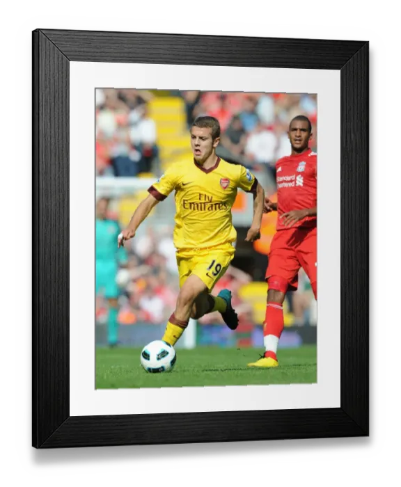 Framed Print : Jack Wilshere: Stalemate at Anfield - Arsenal vs. Liverpool, Premier League 2010-11 Framed Print : Jack Wilshere: Stalemate at Anfield - Arsenal vs. Liverpool, Premier League 2010-11