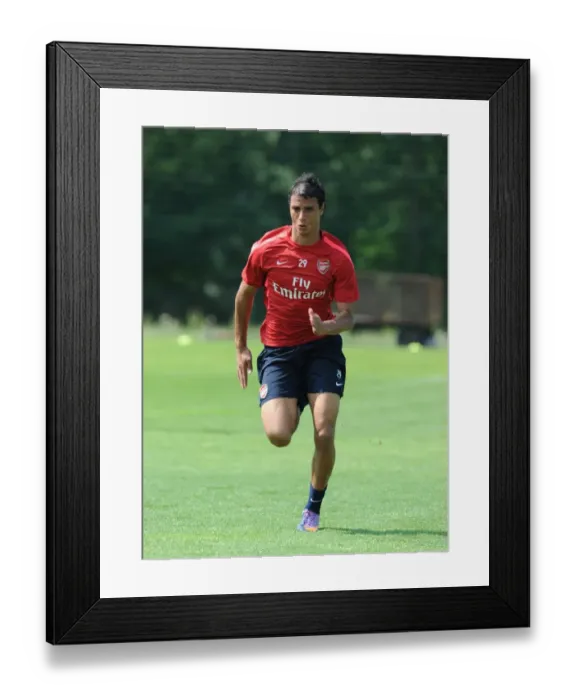 Framed Print : Marouane Chamakh at Arsenal Training Camp, Austria, 2010 Framed Print : Marouane Chamakh at Arsenal Training Camp, Austria, 2010