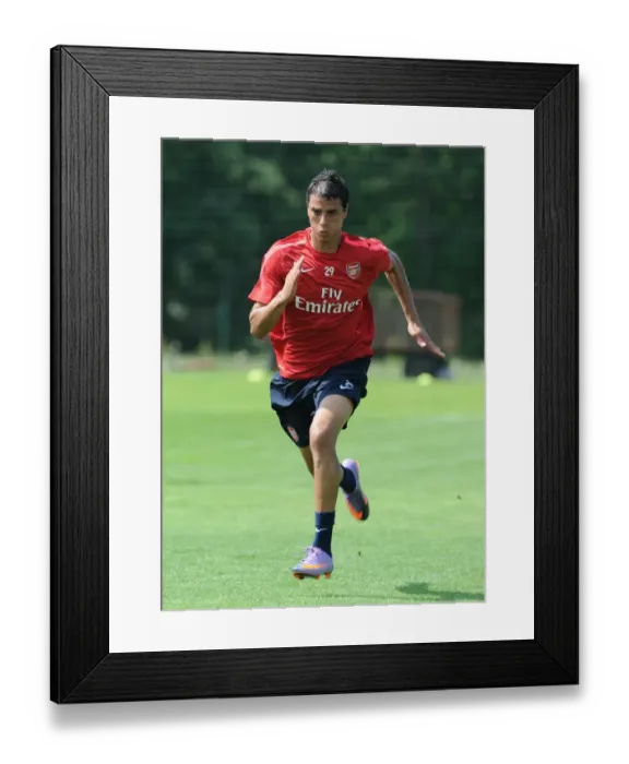 Framed Print : Marouane Chamakh (Arsenal). Arsenal Training Camp, Bad Waltersdorf, Austria, 23  /  7  /  2010