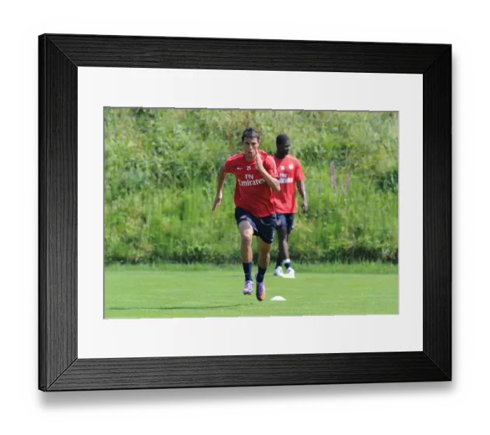 Framed Print : Marouane Chamakh at Arsenal Training Camp, Austria, 2010 Framed Print : Marouane Chamakh at Arsenal Training Camp, Austria, 2010