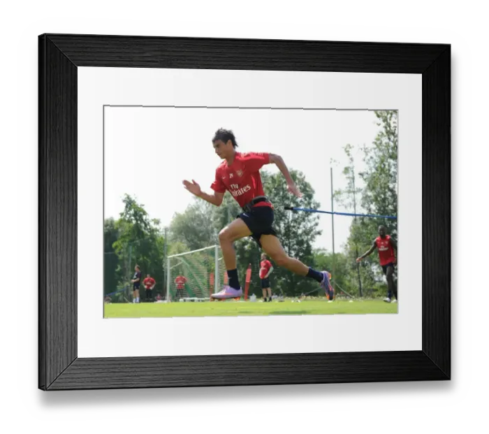 Framed Print : Marouane Chamakh at Arsenal Training Camp, Austria, 2010 Framed Print : Marouane Chamakh at Arsenal Training Camp, Austria, 2010