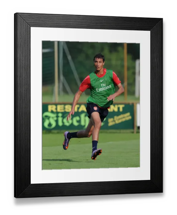 Framed Print : Marouane Chamakh at Arsenal Training Camp, Austria, 2010 Framed Print : Marouane Chamakh at Arsenal Training Camp, Austria, 2010