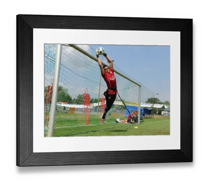 Framed Print : Arsenal's Vito Mannone at Training Camp, Austria, 2010