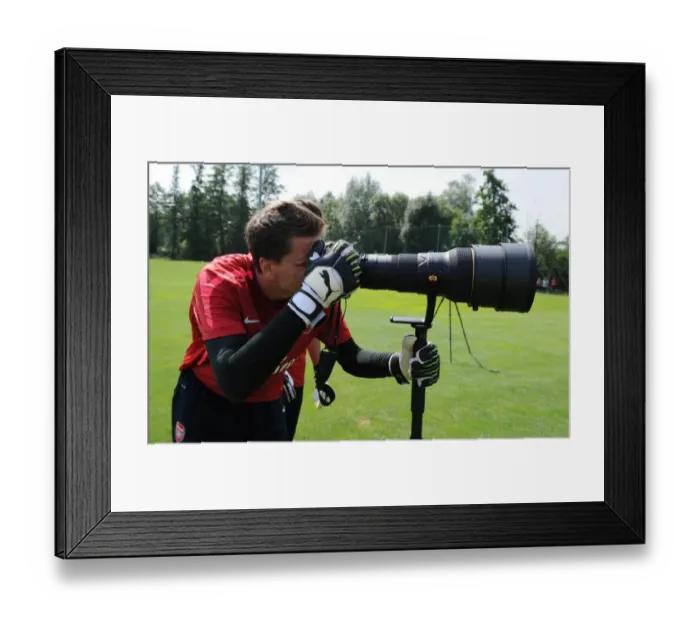 Framed Print : Arsenal's Wojciech Szczesny at Training Camp, Austria, 2010