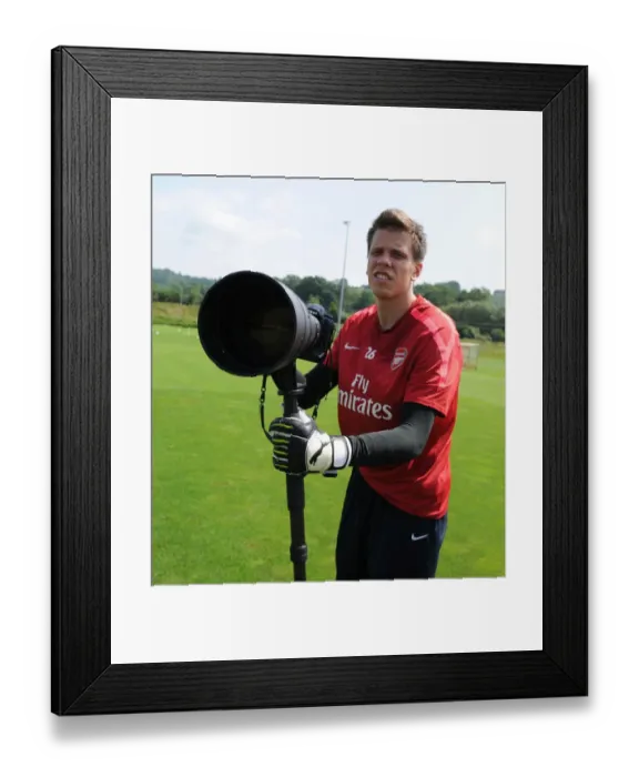 Framed Print : Wojciech Szczesny (Arsenal). Arsenal Training Camp, Bad Waltersdorf, Austria, 23 / 7 / 2010 Framed Print : Wojciech Szczesny (Arsenal). Arsenal Training Camp, Bad Waltersdorf, Austria, 23 / 7 / 2010