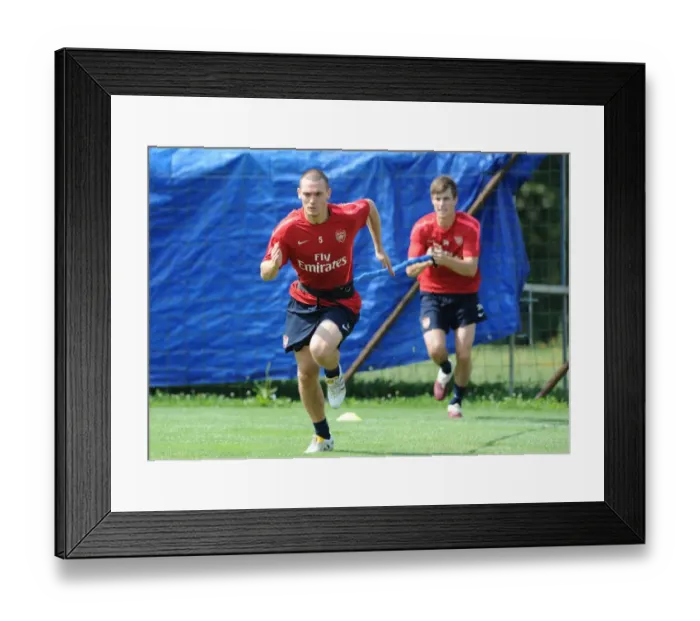 Framed Print : Thomas Vermaelen (Arsenal). Arsenal Training Camp, Bad Waltersdorf, Austria, 23  /  7  /  2010