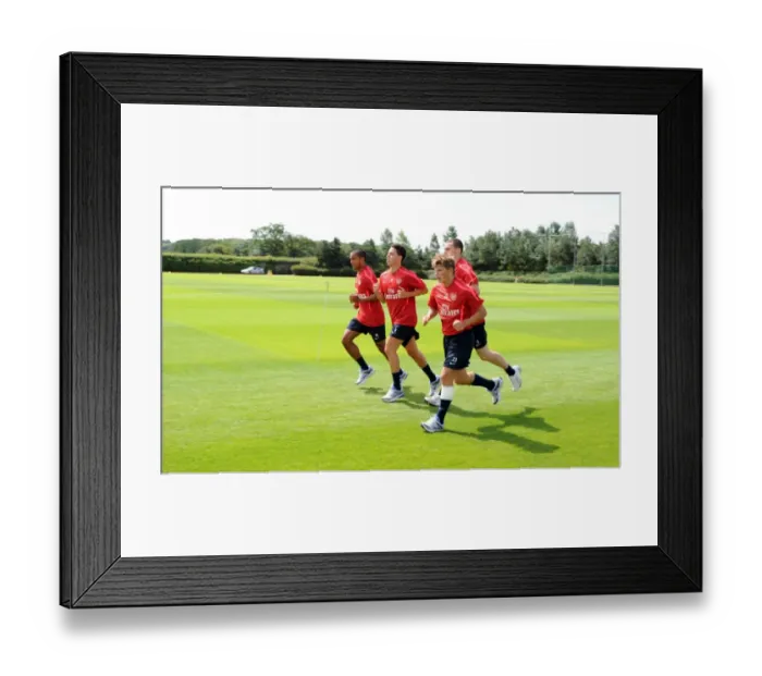 Framed Print : Theo Walcott, Samir Nasri, Thomas Vermaelen and Andrey Arshavin (Arsenal)