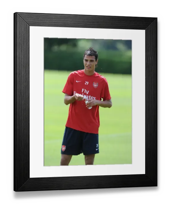 Framed Print : Marouane Chamakh at Arsenal Training Ground, 2010 Framed Print : Marouane Chamakh at Arsenal Training Ground, 2010