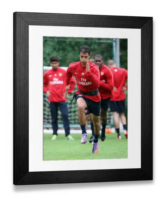 Framed Print : Arsenal Football Club: Marouane Chamakh at Training, London Colney Framed Print : Arsenal Football Club: Marouane Chamakh at Training, London Colney