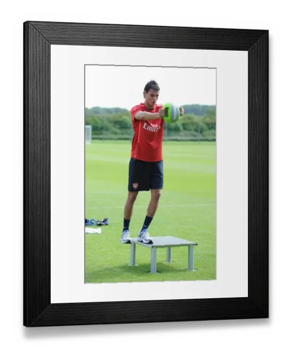 Framed Print : Marouane Chamakh Training at Arsenal Football Club, London Colney